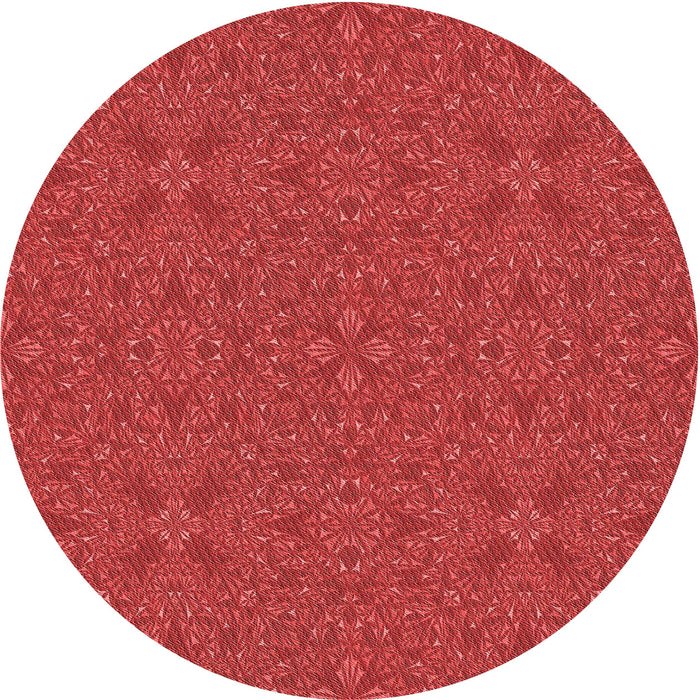 Square Patterned Red Rug, pat3814rd