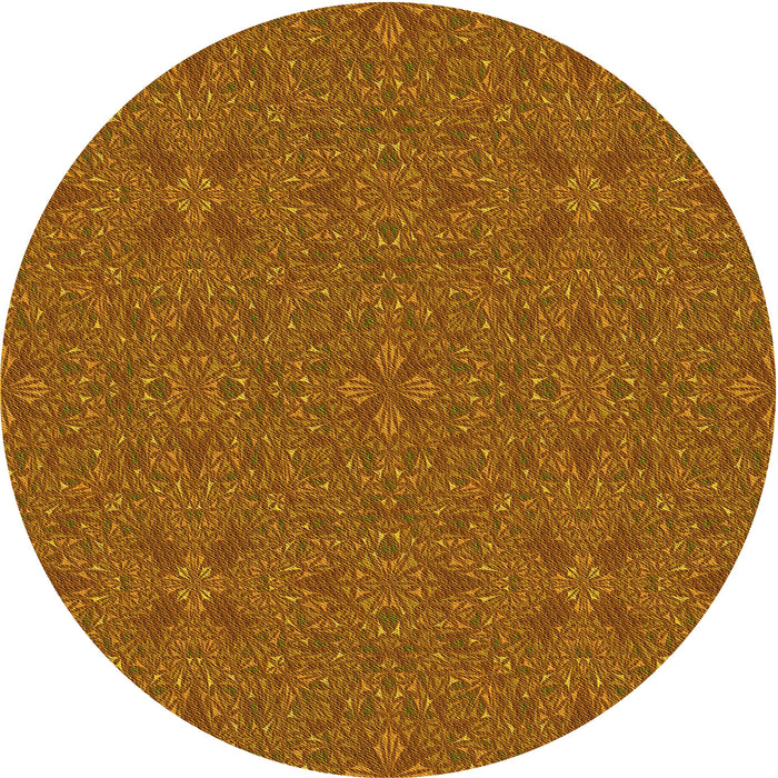 Square Patterned Neon Orange Rug, pat3814yw