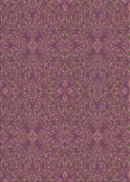 Patterned Purple Pink Novelty Rug, pat3814