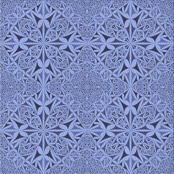 Round Patterned Sky Blue Rug, pat3815blu