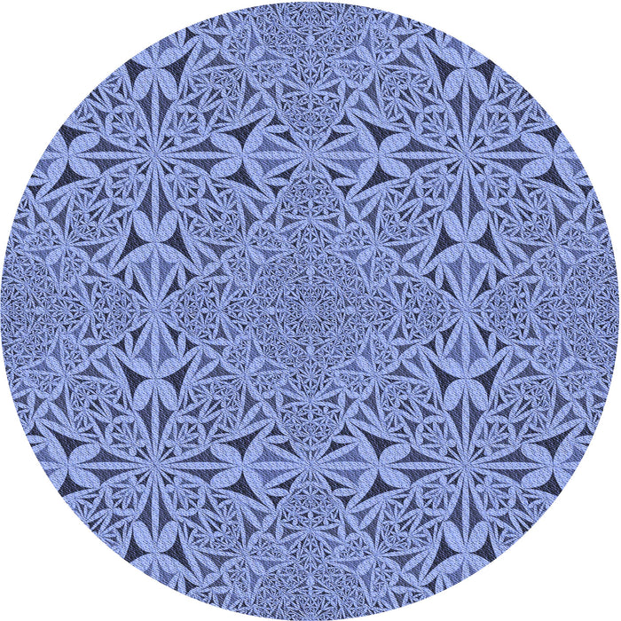 Square Patterned Sky Blue Rug, pat3815blu