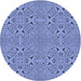 Square Patterned Sky Blue Rug, pat3815blu