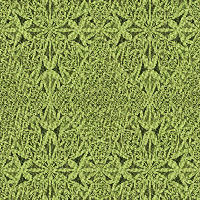Machine Washable Transitional Pistachio Green Rug, wshpat3815brn
