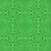 Round Patterned Lime Green Rug, pat3815grn