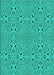 Patterned Aqua Cyan Blue Rug, pat3815lblu