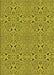 Patterned Olive Green Rug, pat3815org