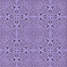 Round Patterned Bright Lilac Purple Rug, pat3815pur