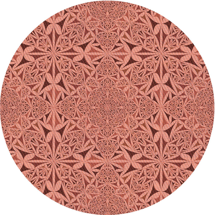 Square Machine Washable Transitional Orange Rug in a Living Room, wshpat3815rd