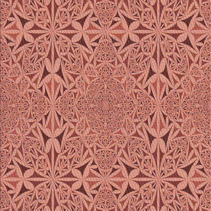 Patterned Orange Rug, pat3815rd