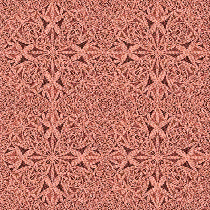 Round Machine Washable Transitional Orange Rug, wshpat3815rd