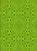 Patterned Dark Lime Green Rug, pat3815yw