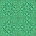 Sideview of Machine Washable Transitional MediumSpring Green Rug, wshpat3815