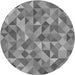 Square Patterned Gray Rug, pat3816gry