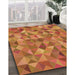 Machine Washable Transitional Red Rug in a Family Room, wshpat3816org