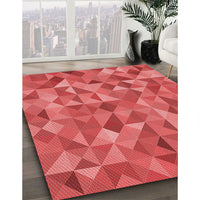 Patterned Red Rug, pat3816rd