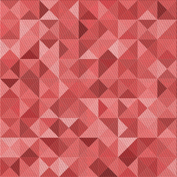 Round Patterned Red Rug, pat3816rd