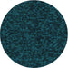 Square Patterned Teal Green Rug, pat3817lblu