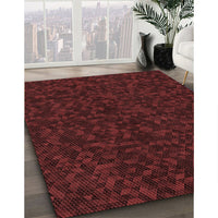 Patterned Red Rug, pat3817rd