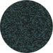 Sideview of Patterned Black Novelty Rug, pat3817