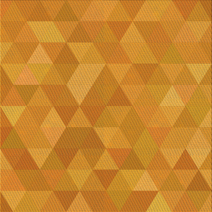 Round Patterned Neon Orange Rug, pat3818yw