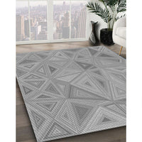 Patterned Cloud Gray Rug, pat3819gry