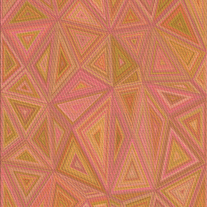 Patterned Orange Rug, pat3819org