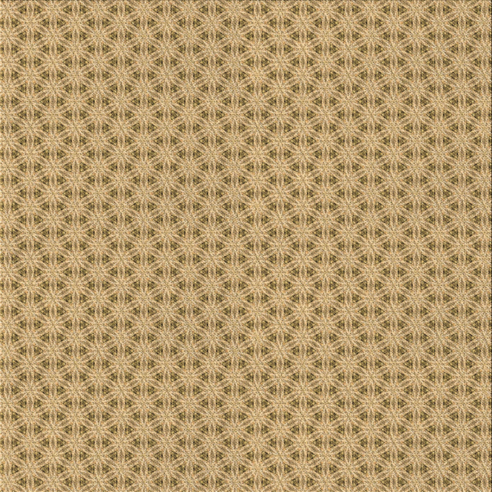 Round Patterned Yellow Orange Rug, pat382brn