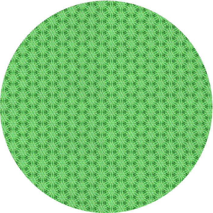 Square Machine Washable Transitional Neon Green Rug in a Living Room, wshpat382grn