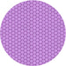 Square Patterned Violet Purple Rug, pat382pur