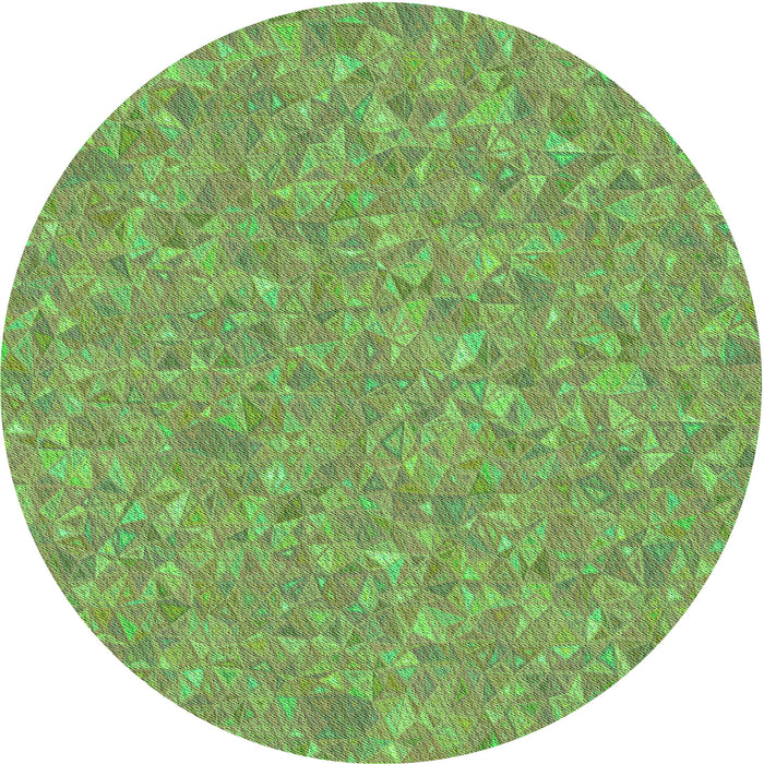 Square Patterned Olive Green Rug, pat3820grn