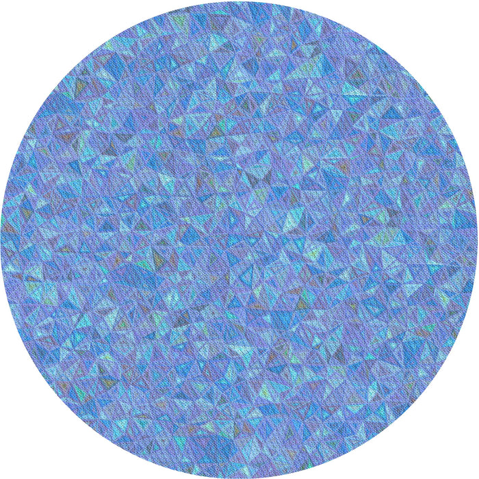 Square Patterned Royal Blue Rug, pat3820lblu