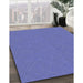 Machine Washable Transitional Sky Blue Rug in a Family Room, wshpat3821blu