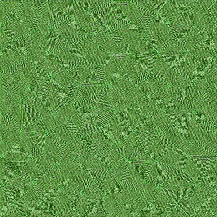 Round Patterned Green Rug, pat3821grn