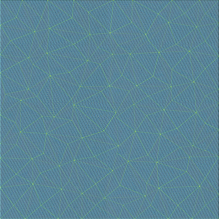 Round Patterned Blue Rug, pat3821lblu