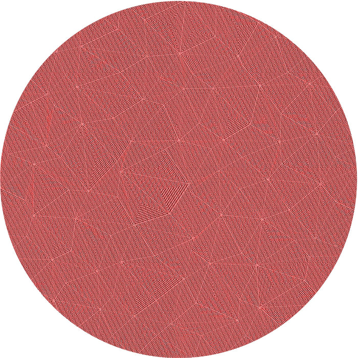 Square Patterned Red Rug, pat3821rd