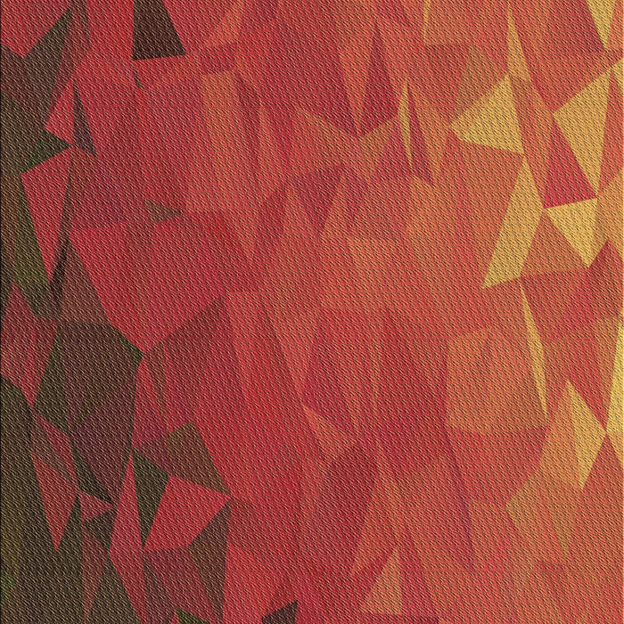 Patterned Red Rug, pat3822brn