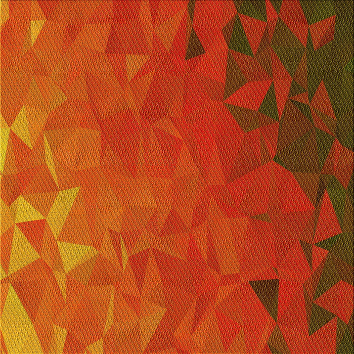 Round Patterned Orange Red Orange Rug, pat3822yw