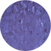 Square Machine Washable Transitional Amethyst Purple Rug in a Living Room, wshpat3823blu