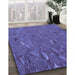 Machine Washable Transitional Amethyst Purple Rug in a Family Room, wshpat3823blu