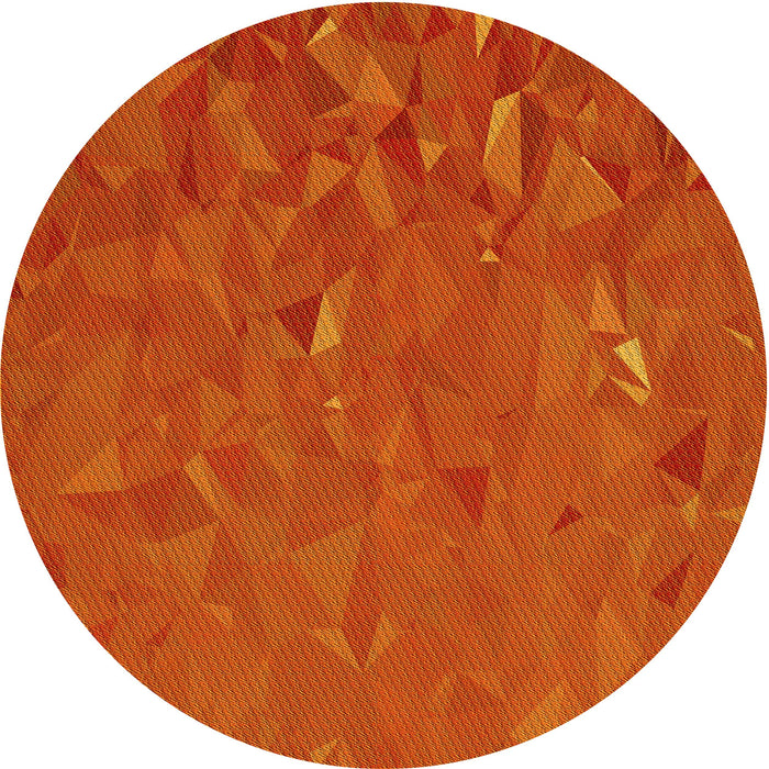Square Patterned Orange Red Orange Rug, pat3823yw