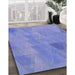 Machine Washable Transitional Denim Blue Rug in a Family Room, wshpat3824blu