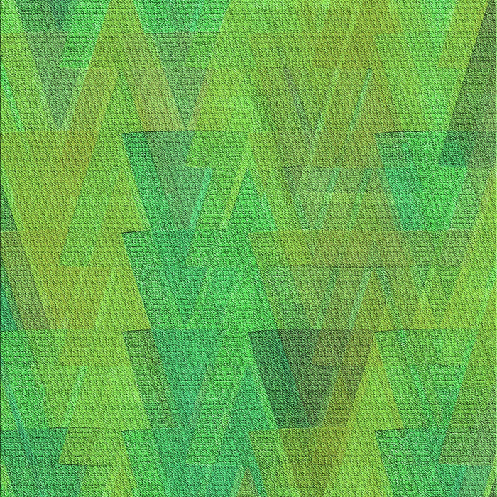 Machine Washable Transitional Dark Lime Green Rug, wshpat3824grn