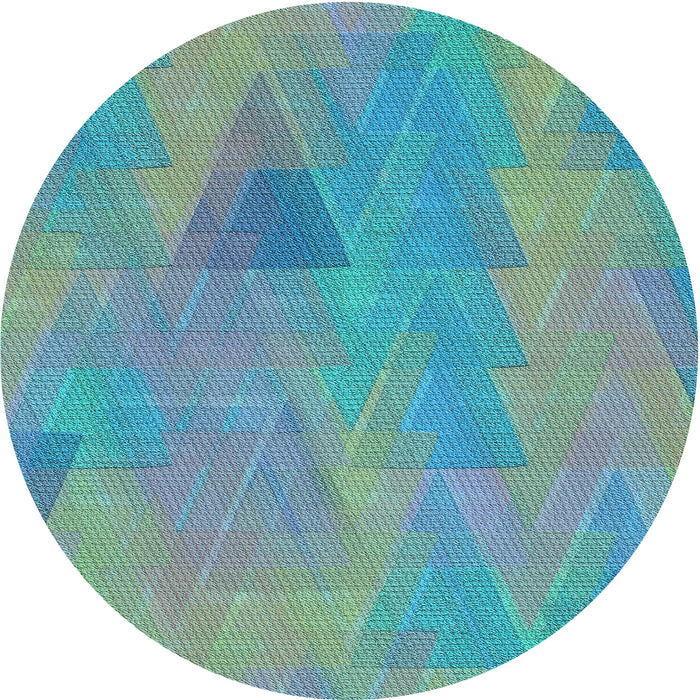 Square Machine Washable Transitional Deep-Sea Green Rug in a Living Room, wshpat3824lblu