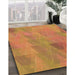 Machine Washable Transitional Orange Rug in a Family Room, wshpat3824org