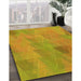 Machine Washable Transitional Deep Yellow Rug in a Family Room, wshpat3824yw