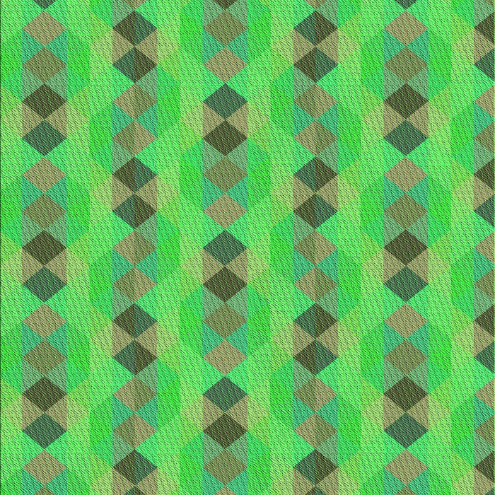 Machine Washable Transitional Green Rug, wshpat3825grn