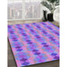 Machine Washable Transitional Purple Mimosa Purple Rug in a Family Room, wshpat3825pur