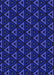 Patterned Sapphire Blue Rug, pat3826blu