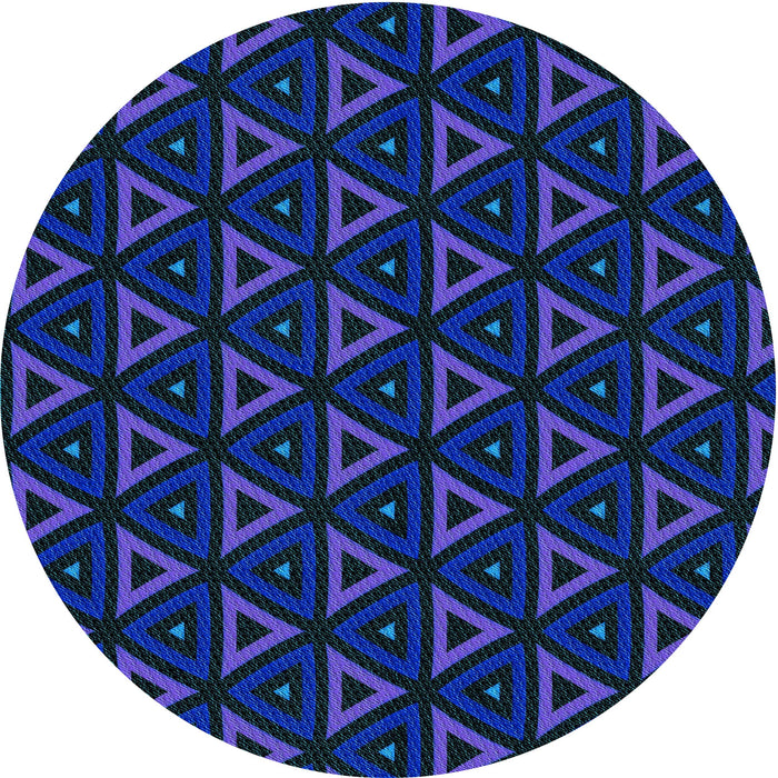 Square Machine Washable Transitional Sapphire Blue Rug in a Living Room, wshpat3826lblu