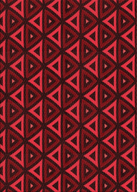 Machine Washable Transitional Deep Red Rug, wshpat3826rd